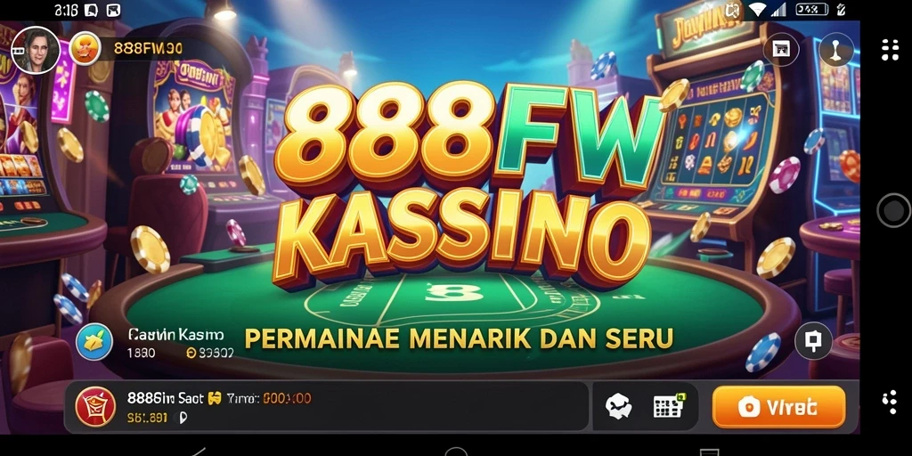 Tampilan gameplay Kasino yang mengasyikkan di 888FW.