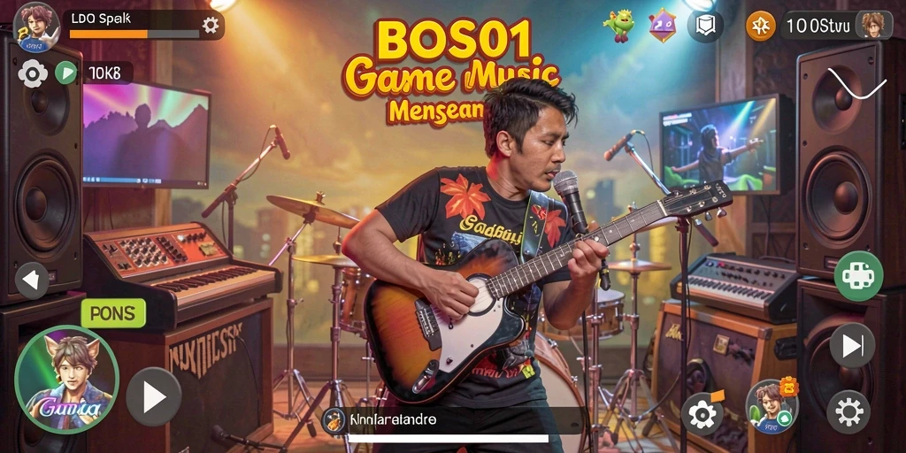 Gameplay seru dengan pilihan lagu yang beragam di BOS01.