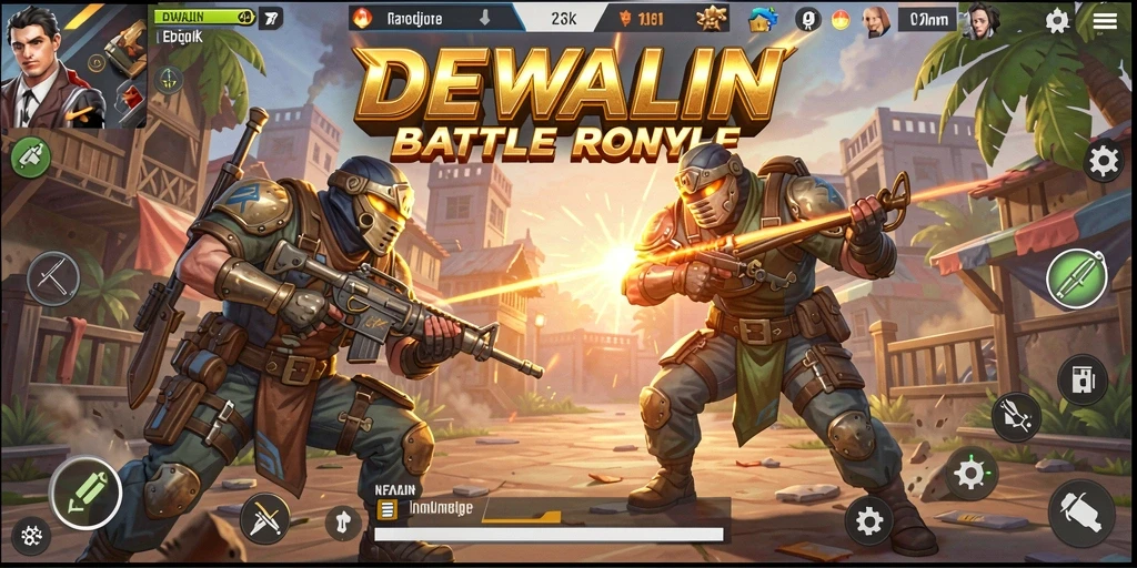 Gameplay seru DEWALIN di medan pertempuran Battle Royale.