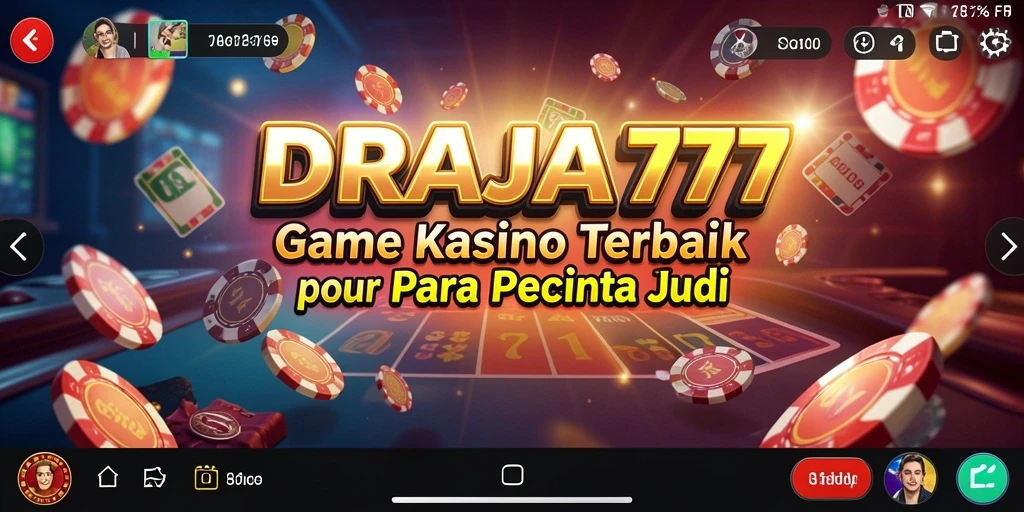 Screenshot gameplay DRAJA777 yang menampilkan suasana Kasino yang mengasyikkan.