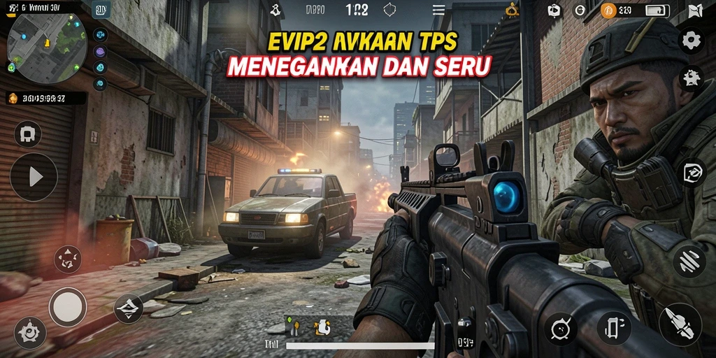 Tampilan menakjubkan dari gameplay EVIP2 dalam aksi TPS.