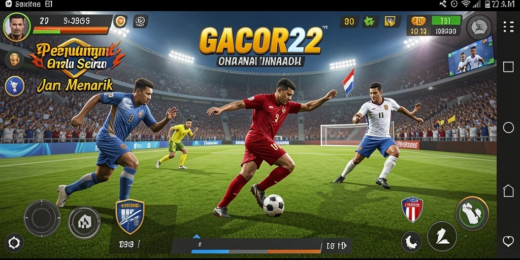 Screenshot GACOR22 menampilkan gameplay dan statistik olahraga berbasis real-time.