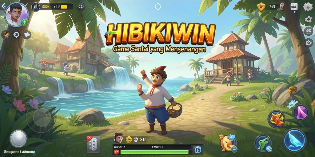 Tampilan gameplay HIBIKIWIN yang seru dan menghibur.