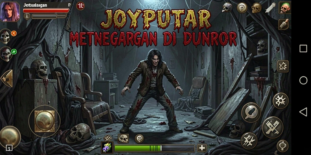 Gameplay menyeramkan JOYPUTAR menampilkan aksi yang menegangkan.
