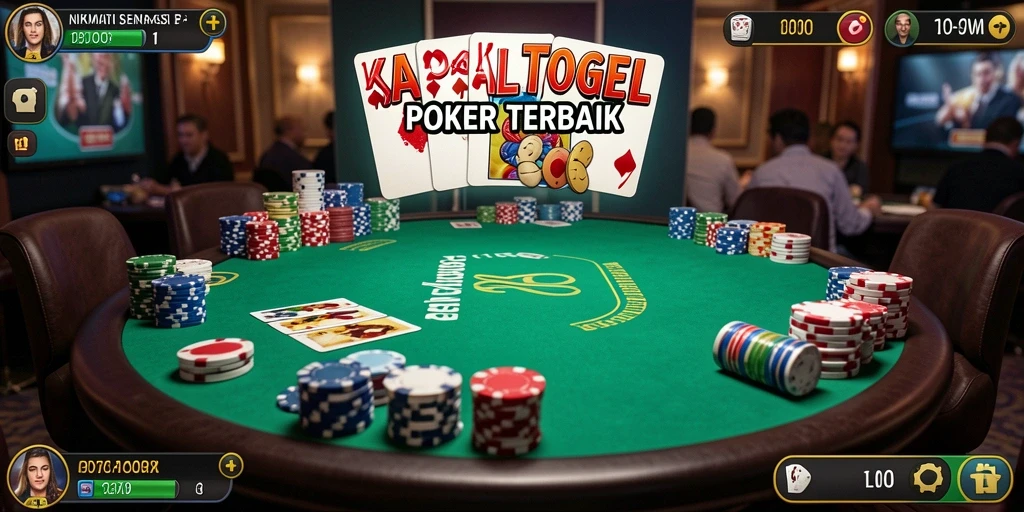 Screenshot gameplay KAPALTOGEL menampilkan aksi poker yang mendebarkan.