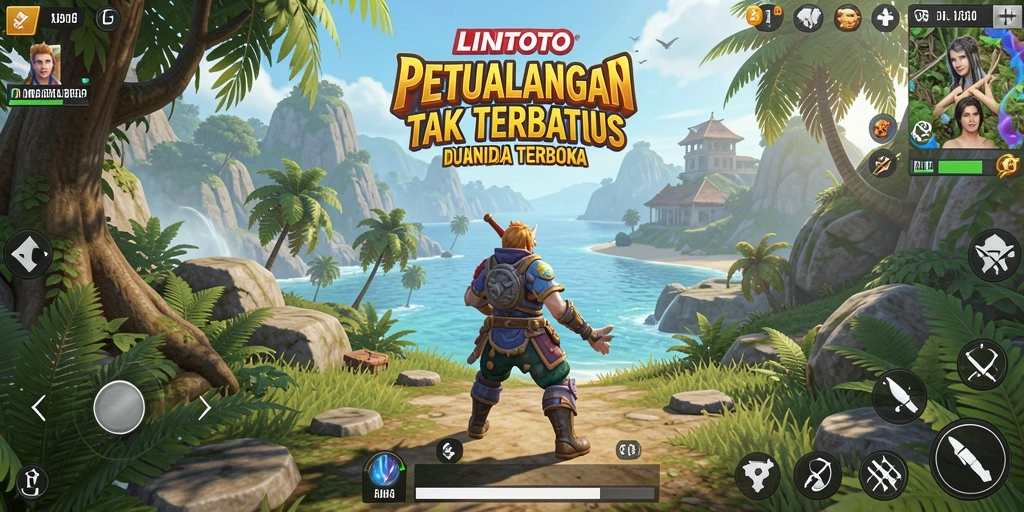 Tampilan gameplay <strong>LINITOTO</strong> yang memukau dengan dunia terbuka yang luas.