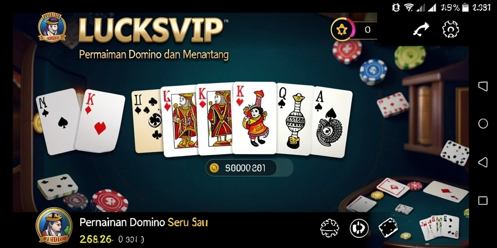 Tampilan gameplay menarik dari LUCKSVIP dengan suasana kompetisi.