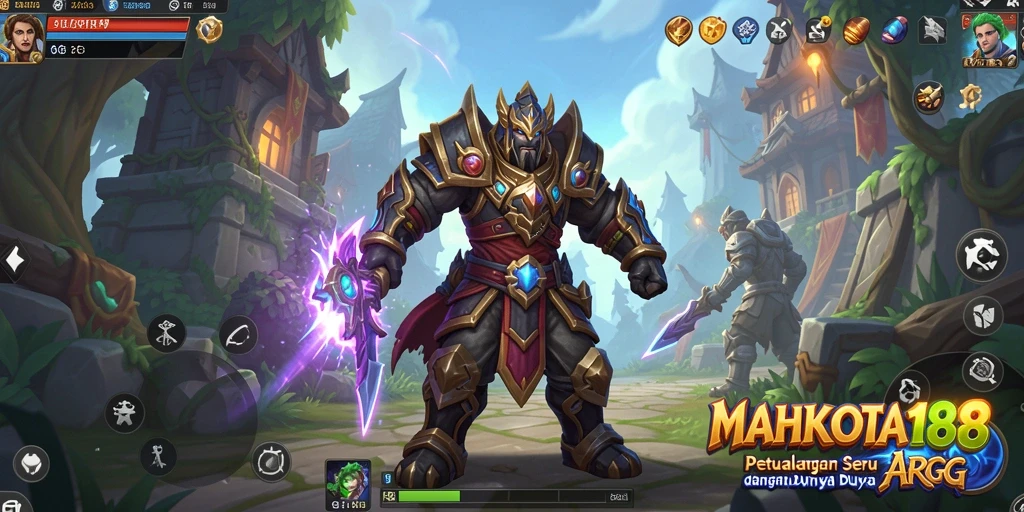 Screenshot MAHKOTA188 menampilkan aksi pertempuran yang intens dan grafis yang memukau.