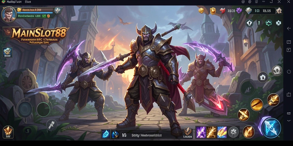 Tampilan gameplay menegangkan di dunia ARPG yang luas.