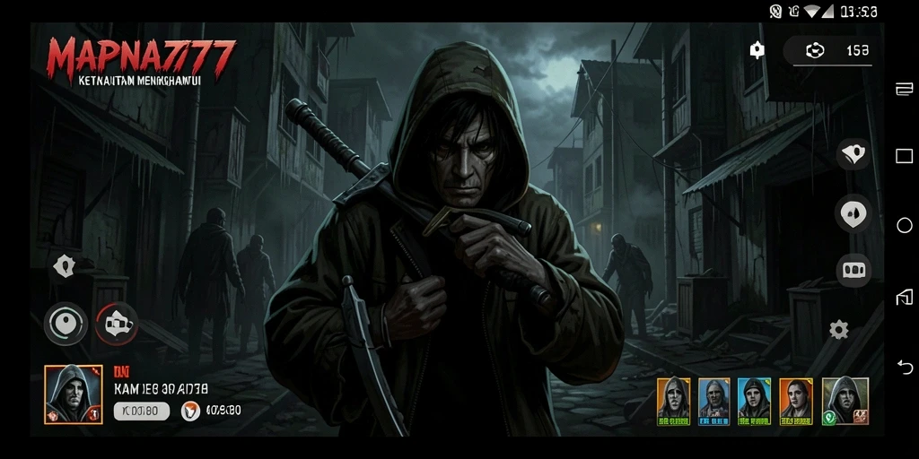 Screenshot utama MAPNA777 menampilkan gameplay yang menegangkan dan mencekam.
