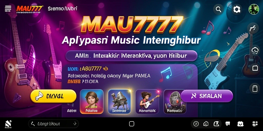 Tampilan gameplay MAU777 yang menarik dengan permainan musik interaktif.