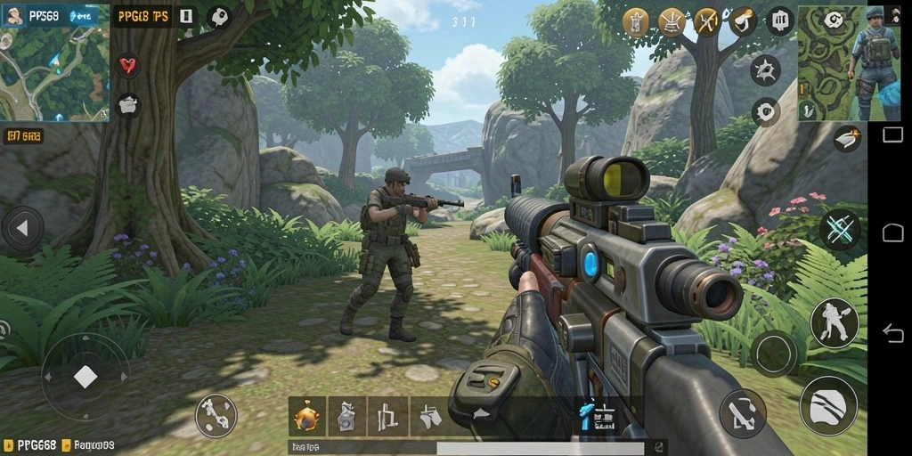 Tampilan gameplay PGG68 yang penuh aksi dan menegangkan.