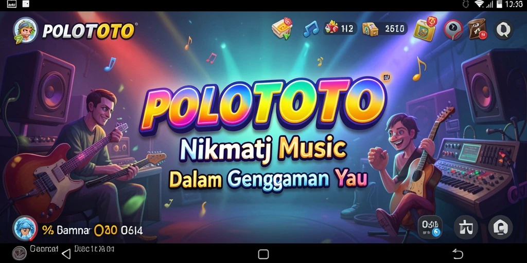 Screenshot POLOTOTO menampilkan gameplay seru dan interaktif dalam aplikasi Music.