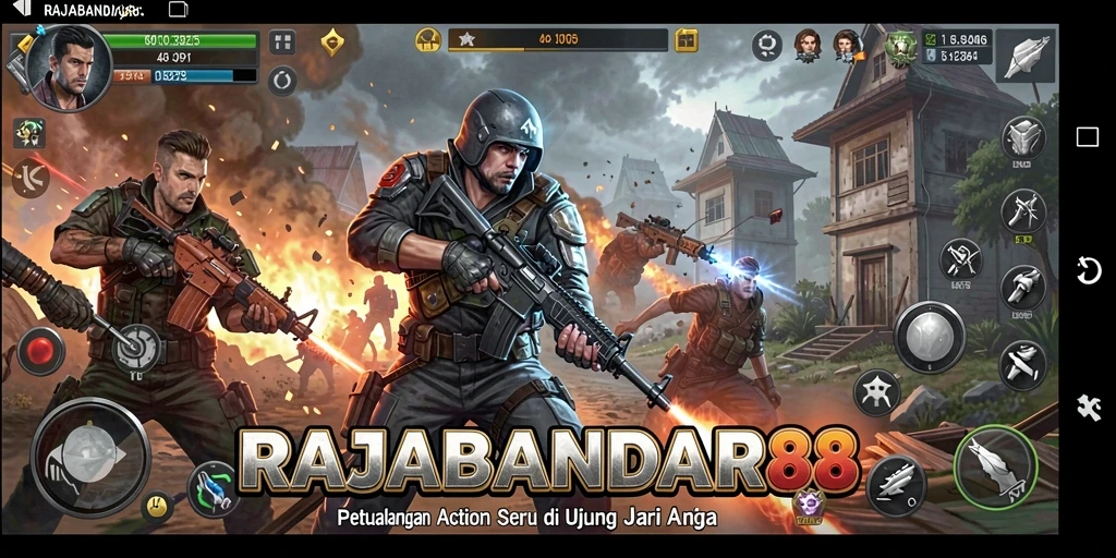 Tampilan gameplay Action yang mendebarkan dari RAJABANDAR88.