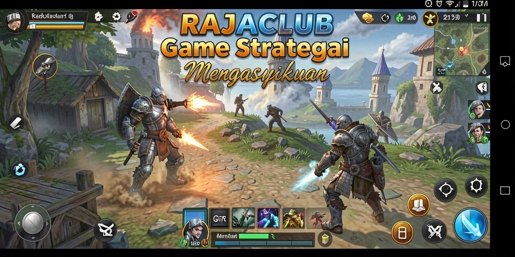 Tampilan seru dari gameplay RAJACLUB yang strategis.