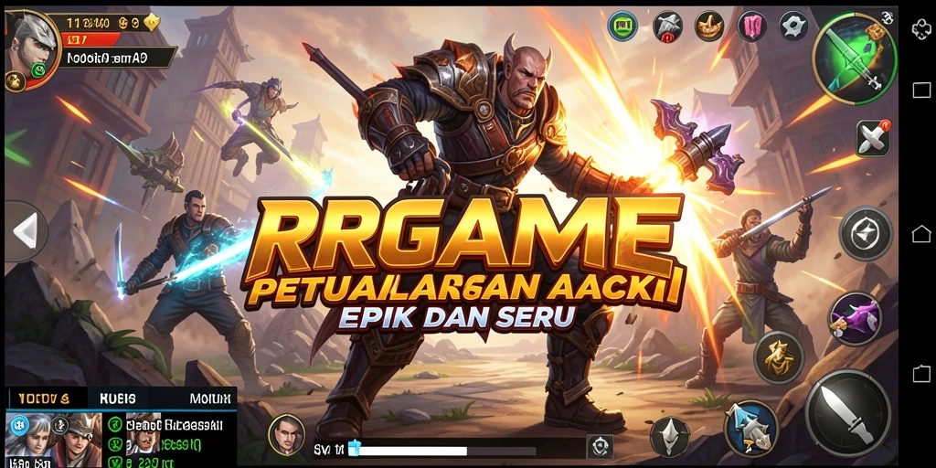 Gameplay RPGAME yang penuh aksi dan mengasyikkan.