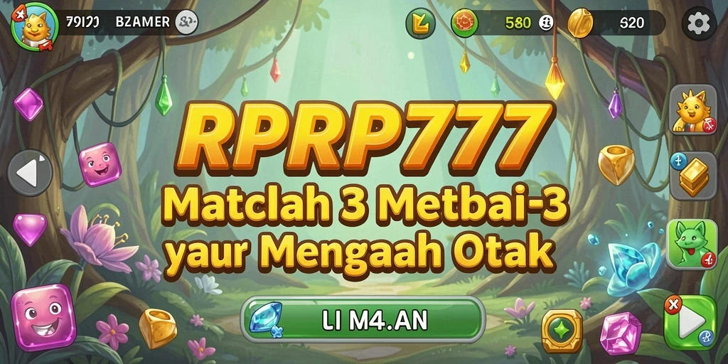 Menampilkan gameplay menarik RPRP777 dengan kombinasi elemen Match-3.