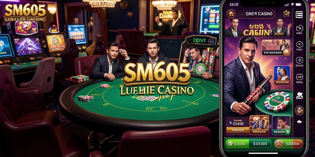 Gameplay Live Casino SM605 yang mendebarkan dan interaktif.