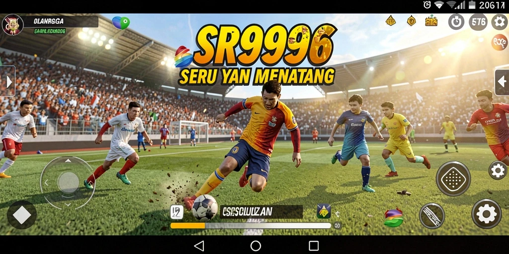 Screenshot SR996 menampilkan aksi dinamis dan gameplay olahraga yang seru.