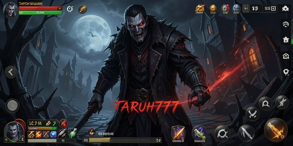 Tangkapan layar yang menunjukkan gameplay mencekam TARUH777.