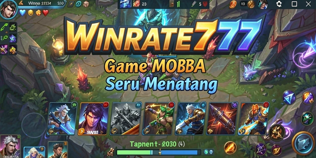 Screenshot menampilkan aksi pertempuran seru dalam game MOBA.