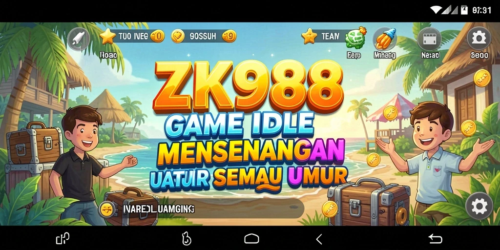 Tampilan gameplay ZK988 yang menarik dan santai.