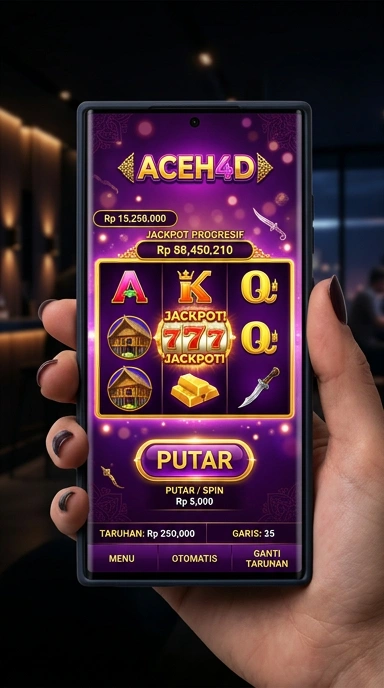 Antarmuka pengguna aceh4d yang sederhana dan mudah dipahami.